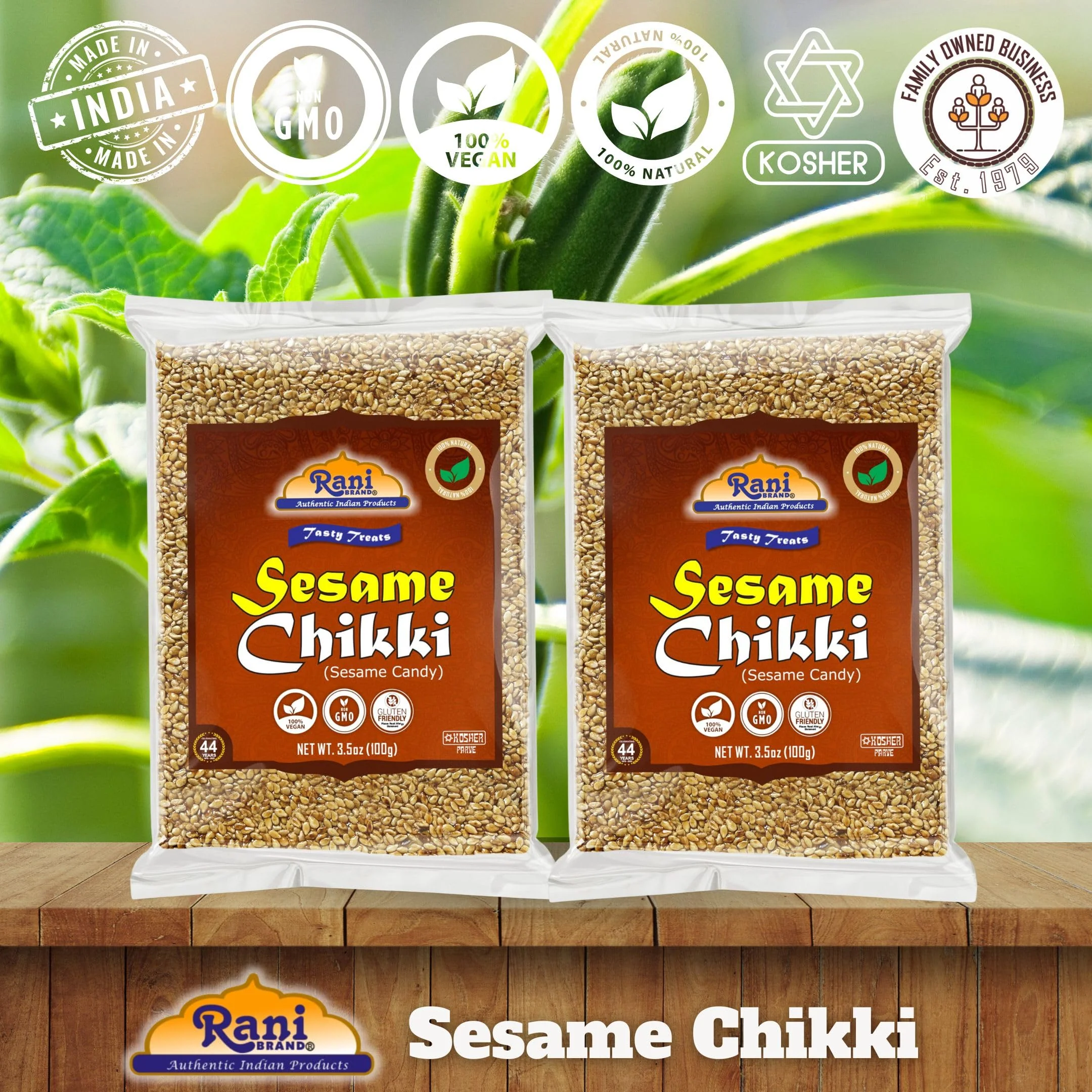 Rani Sesame Chikki (Brittle Candy) {4 Sizes Available} - Image 4