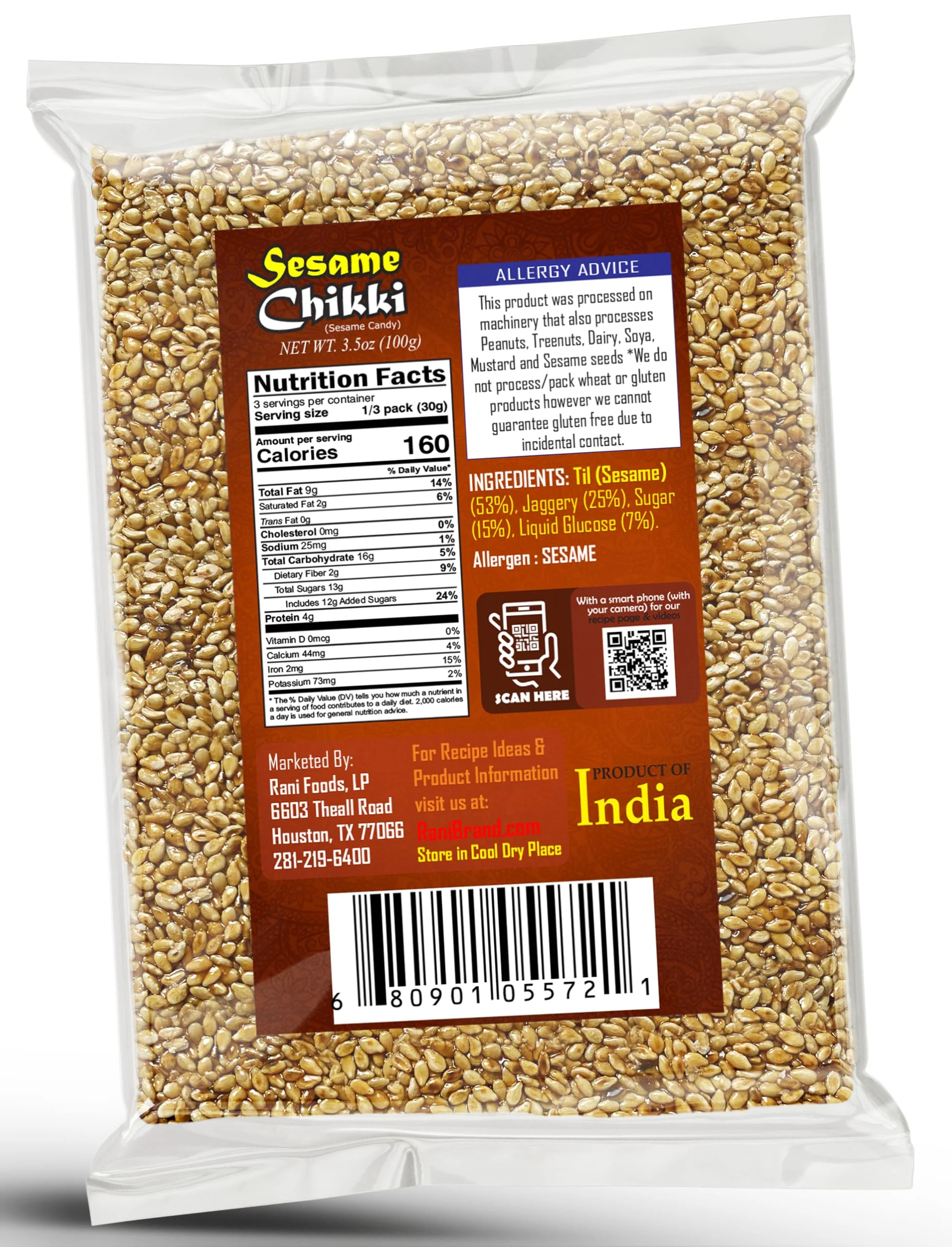 Rani Sesame Chikki (Brittle Candy) {4 Sizes Available} - Image 8