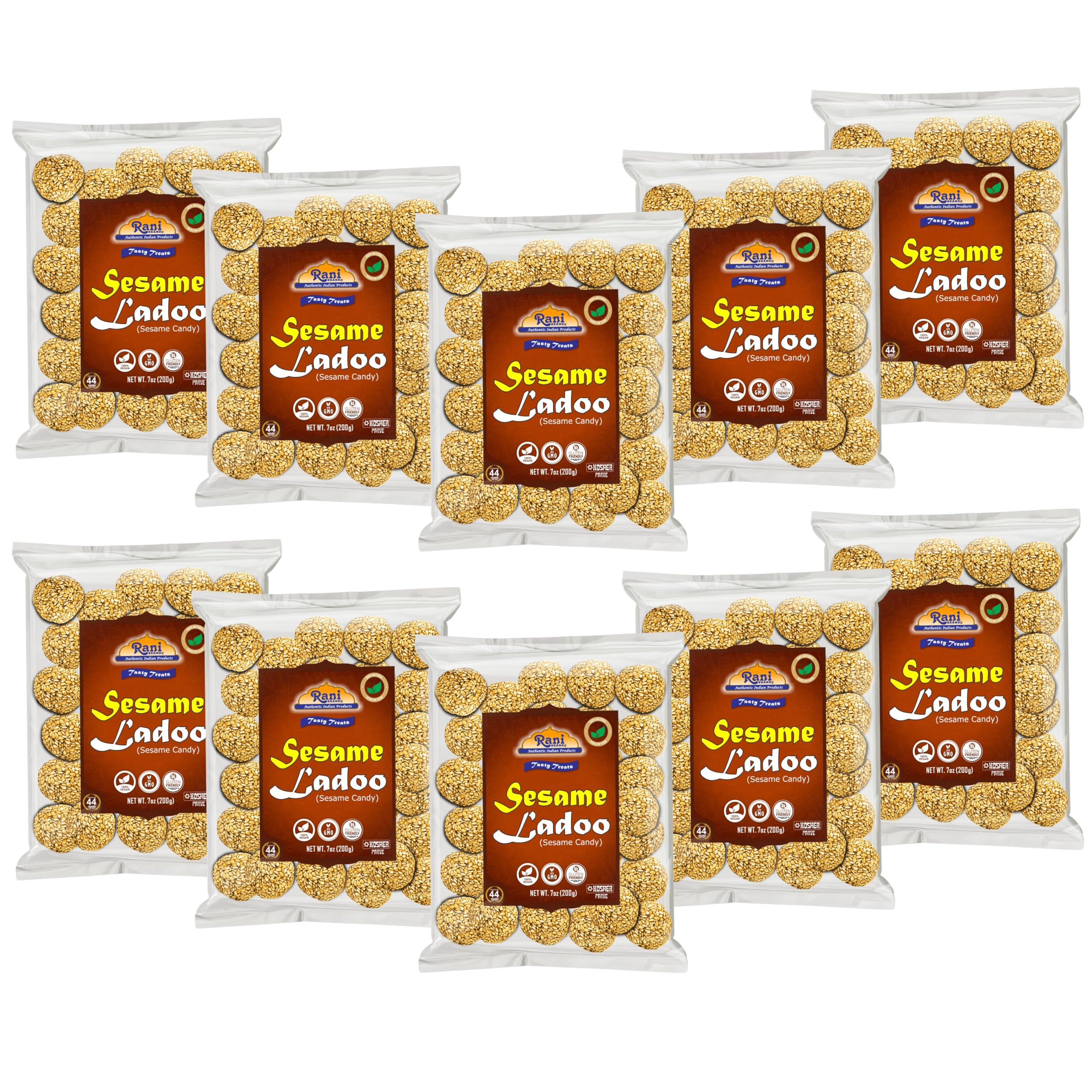 Rani Sesame Ladoo (Round Sesame Brittle Candy) 7oz (200g) {4 Sizes Available} - Image 12
