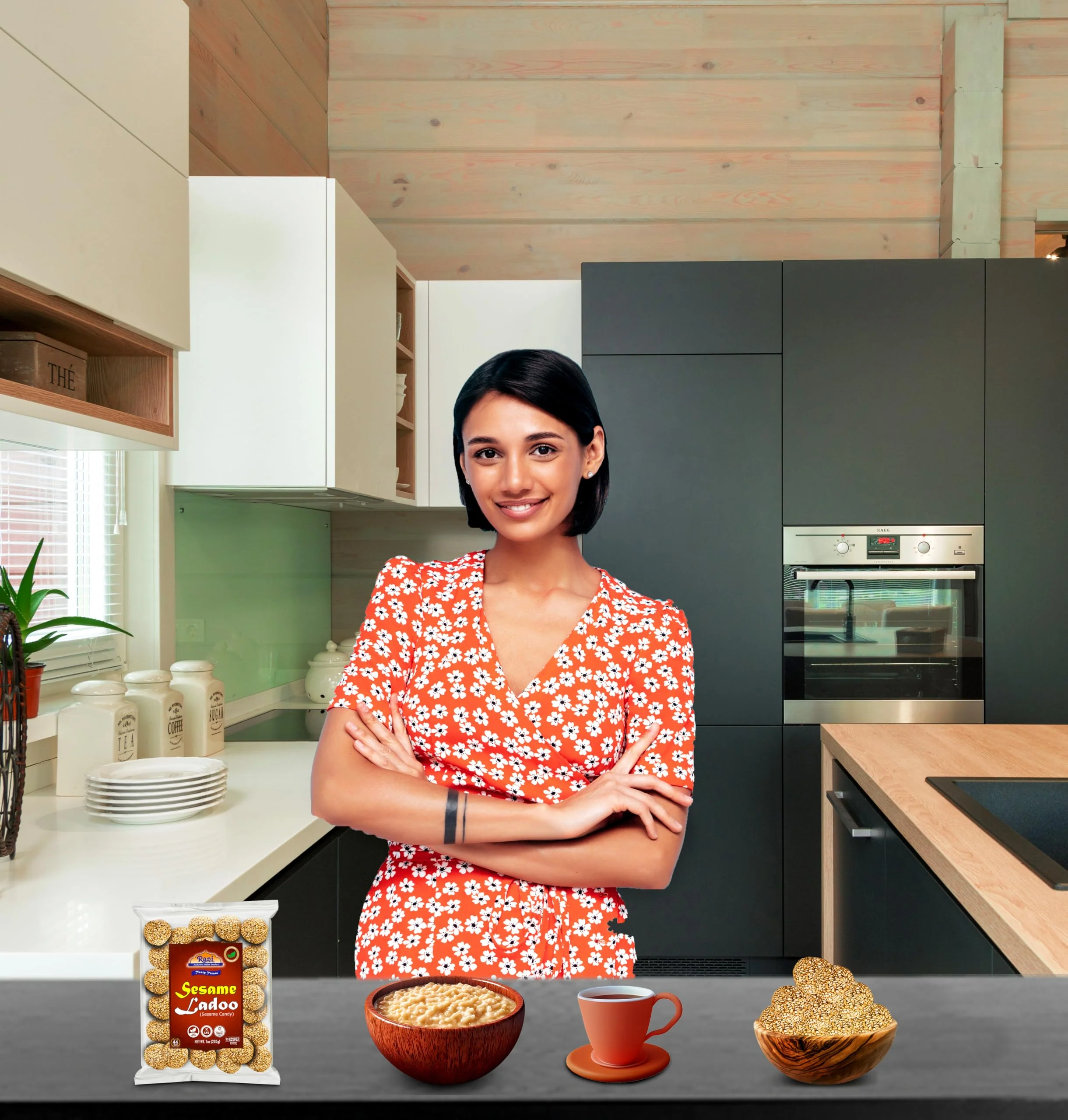 Rani Sesame Ladoo (Round Sesame Brittle Candy) 7oz (200g) {4 Sizes Available} - Image 5