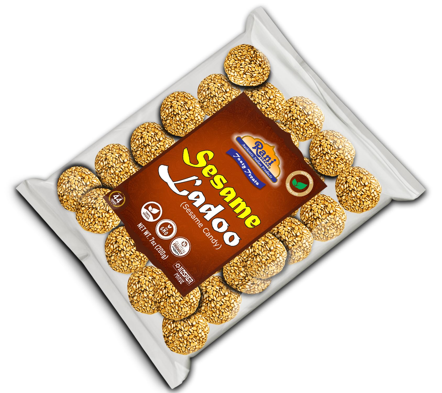 Rani Sesame Ladoo (Round Sesame Brittle Candy) 7oz (200g) {4 Sizes Available} - Image 8