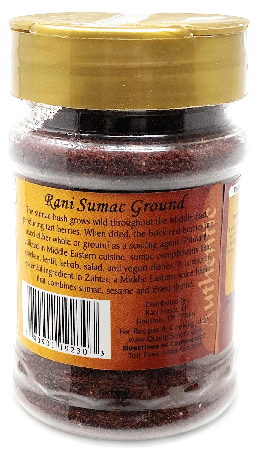 Rani Sumac (Sumak) Spice Ground Powder 3oz (85g) PET Jar ~ All Natural, Salt-Free | Vegan | No Colors | Gluten Friendly | NON-GMO - Image 3