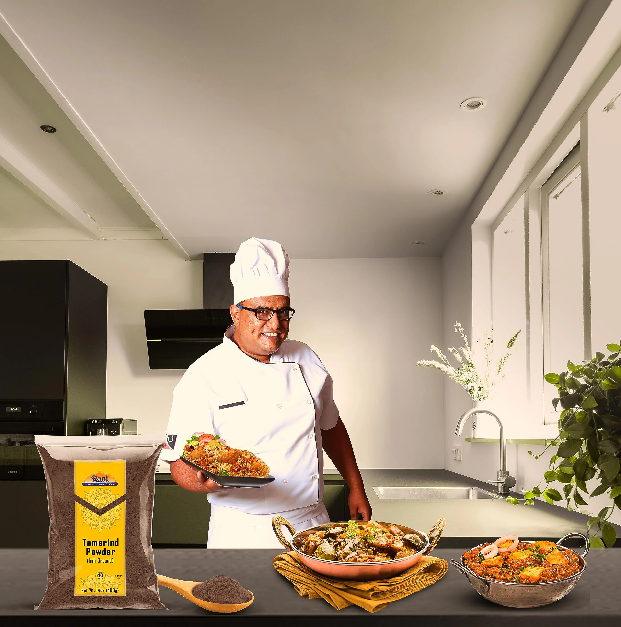 Rani Tamarind Powder (Imli) 14oz (400g) No added sugar/salt | Vegan | Gluten Free Ingredients | NON-GMO | Kosher | Indian Origin - Image 5